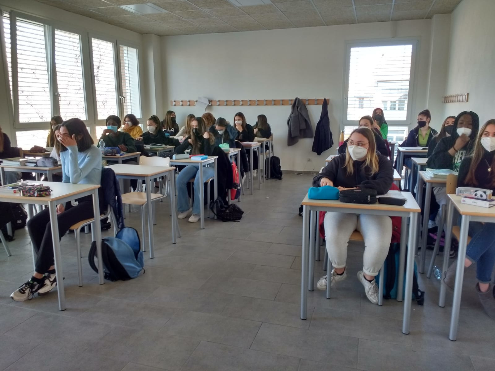 Interno aula nuovo edificio liceo Sanvitale di Parma