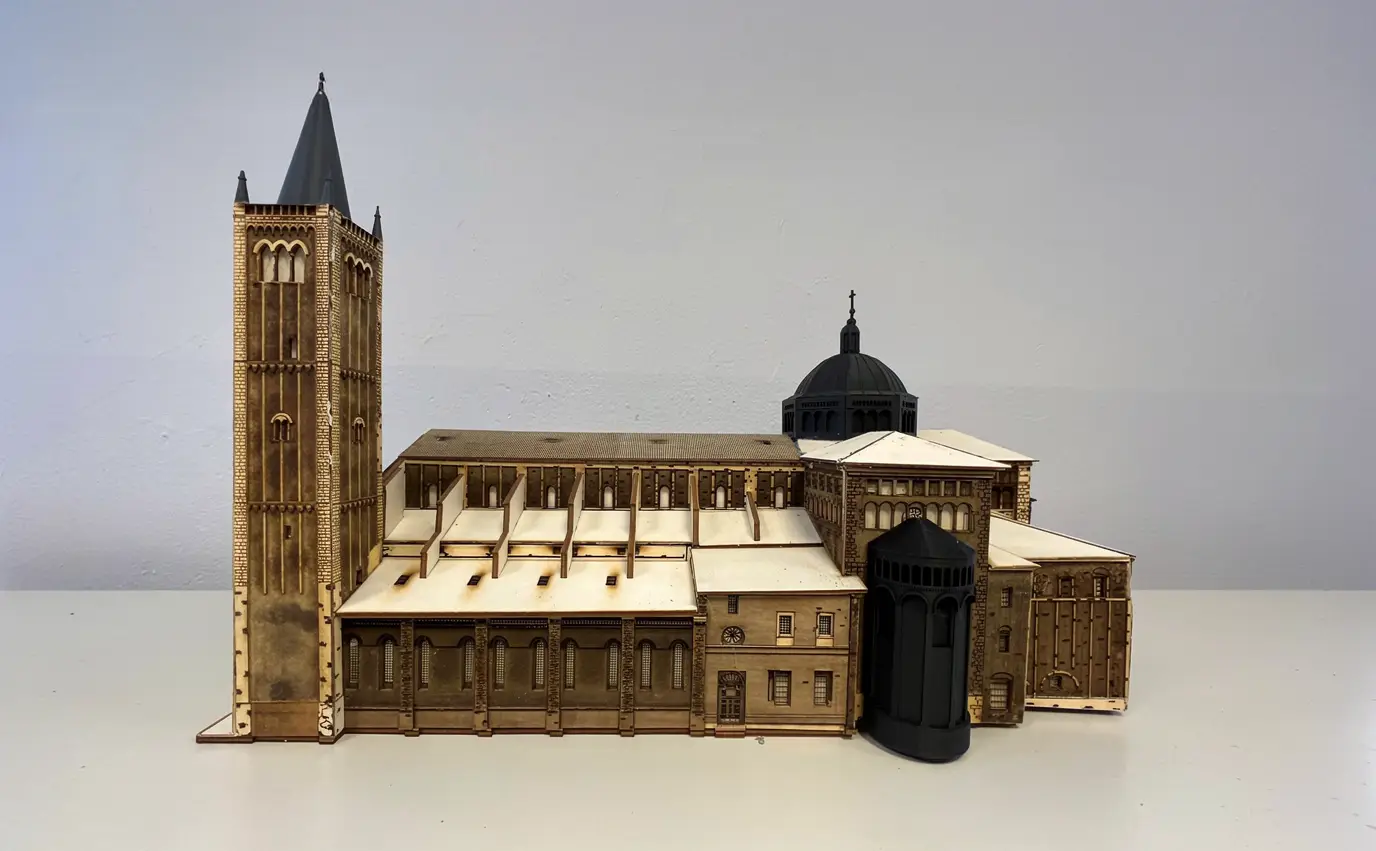 Modellino per ipovedenti del Duomo di Parma