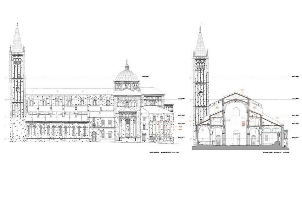 prospetto cattedrale di parma