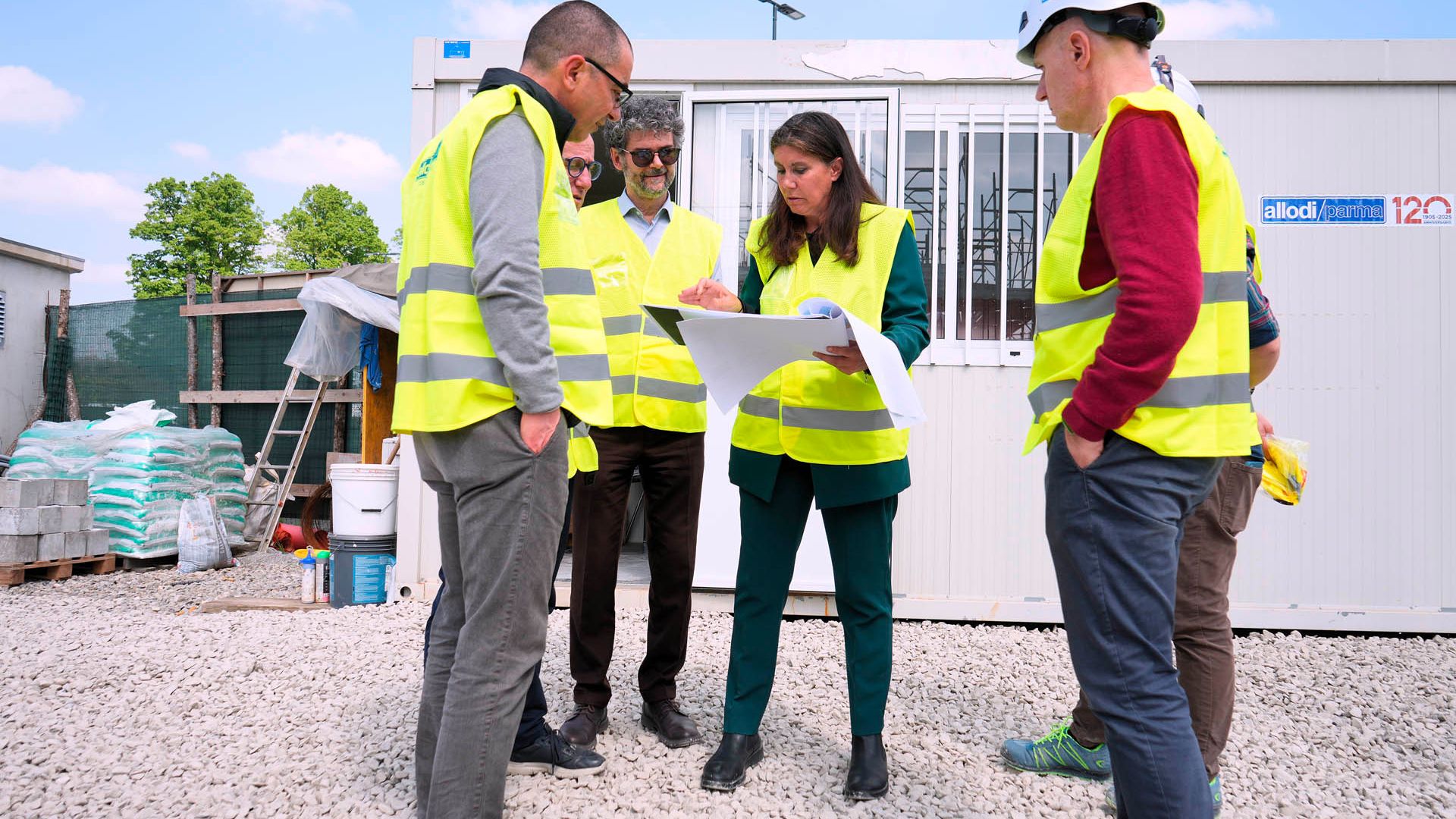 sopralluogo cantiere completato secondo solaio residenza anziani cittadella benessere parma