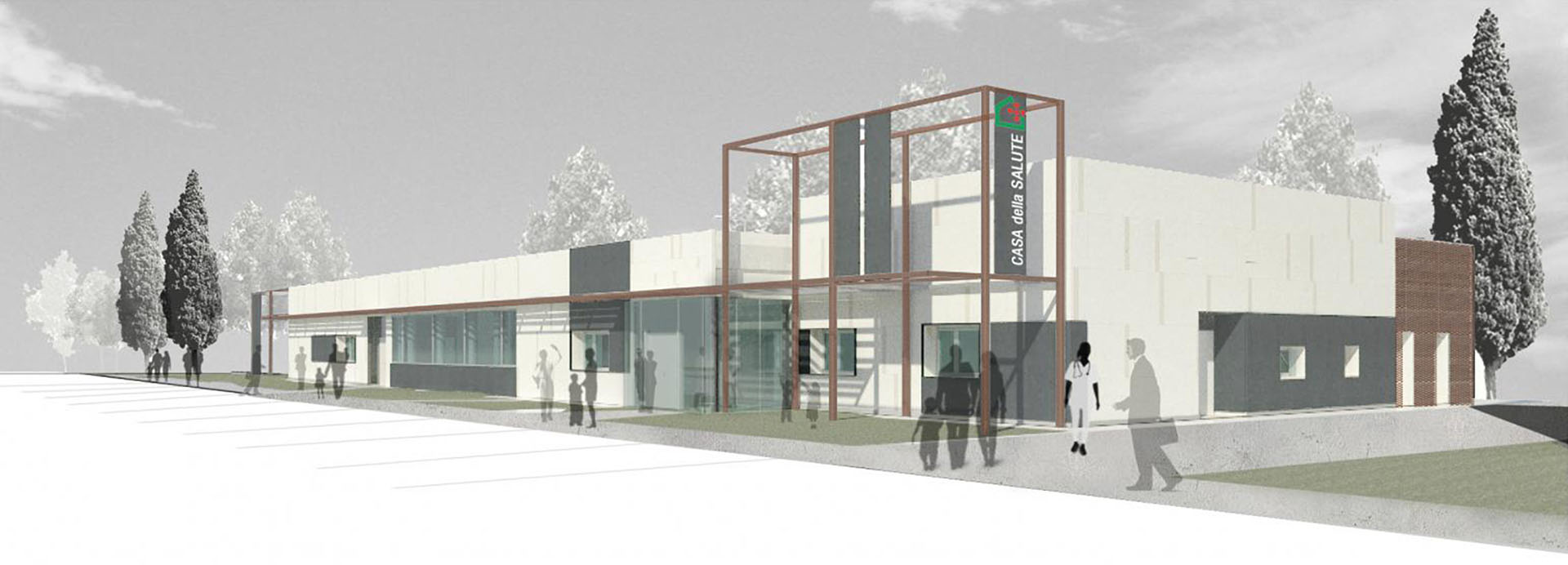 rendering 3d casa della comunita di casalgrande